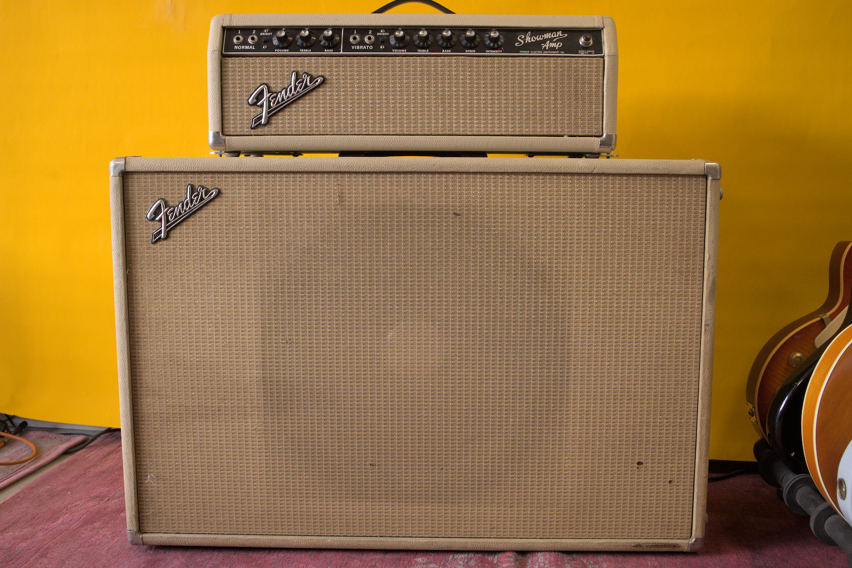 Fender Transitional Blonde Showman (AB763) Piggyback (1964) – Sweet Amps