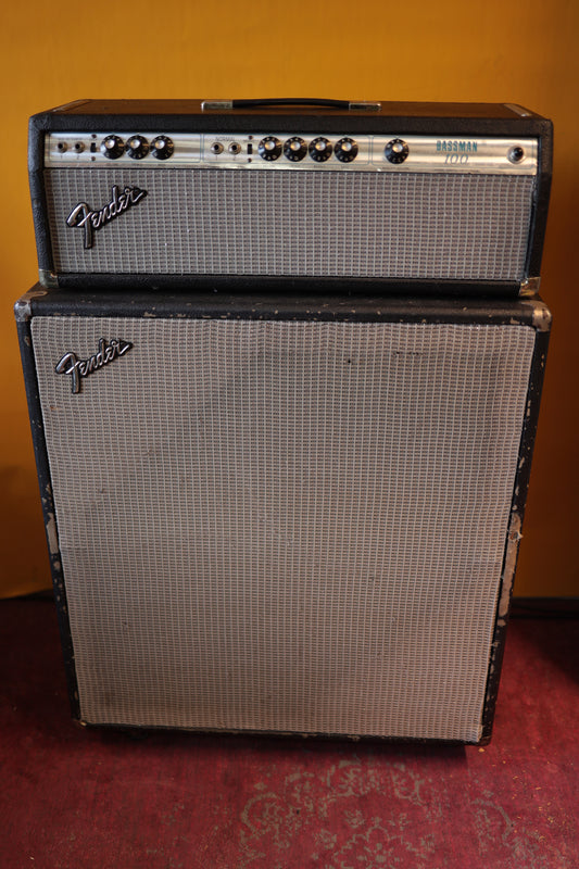 Fender Silverface 2 x 15 Bassman 100 Piggyback (1977)